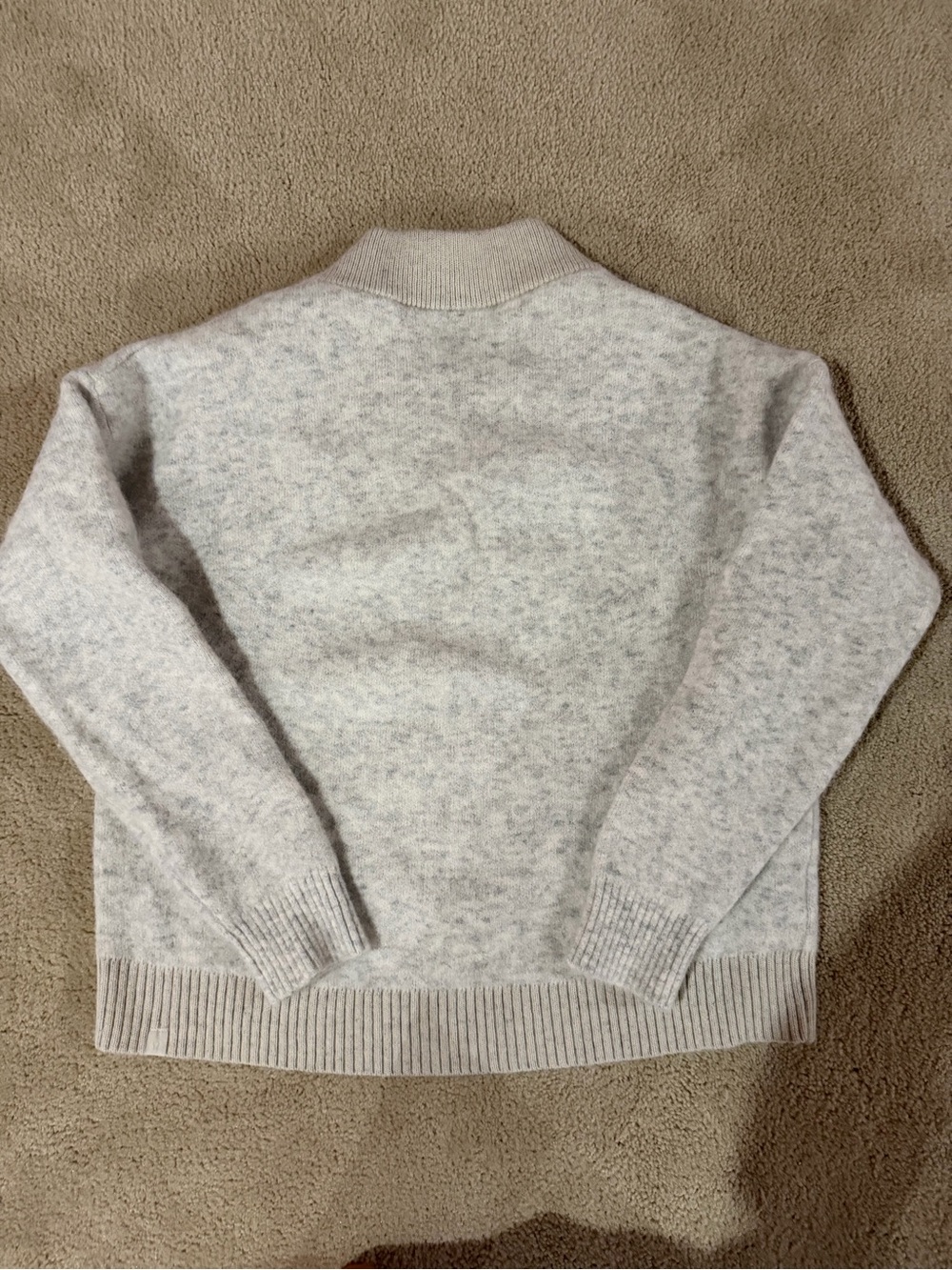 lululemon athletica Women's Light Gray V-Neck Sweater